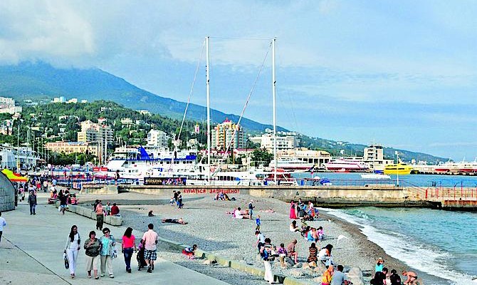 This year the number of tourists that will visit Crimea will be two times less than last year