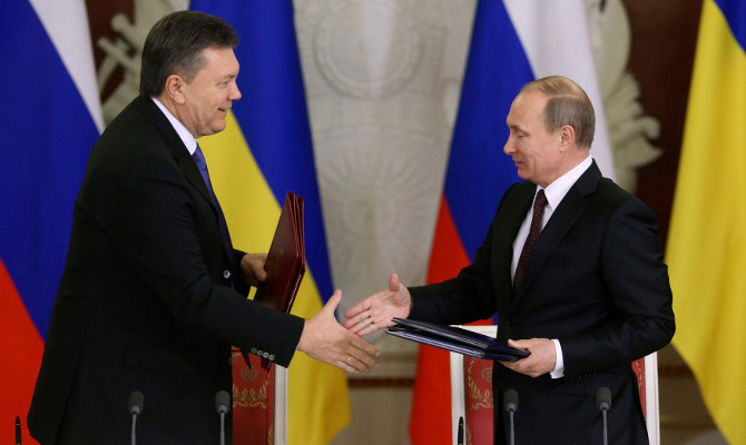 Янукович и Путин договорились о строительстве моста через Керченский пролив