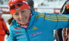 Биатлонистка Вита Семеренко приносит украинской сборной первую олимпийскую медаль в Сочи