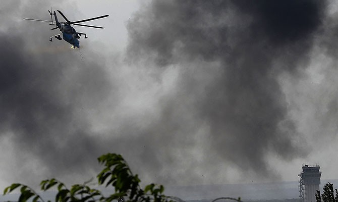 Под Славянском погибли 14 военных, находящихся в сбитом вертолете