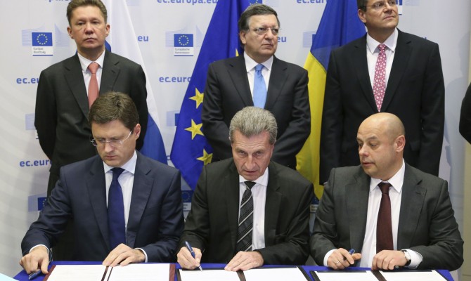Украина и Россия договорились о поставках газа до апреля