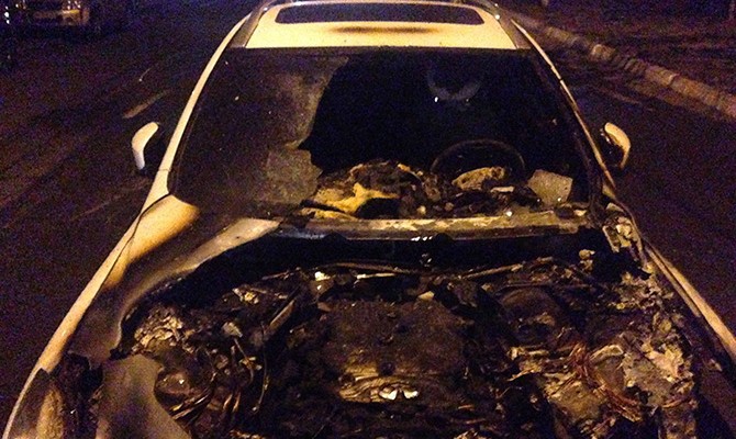 Неизвестные сожгли авто пресс-секретаря Кличко