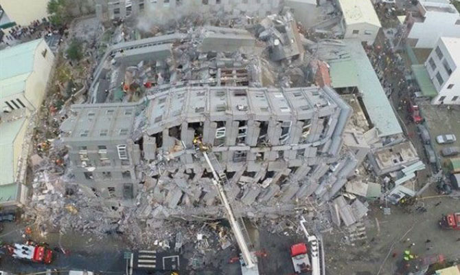 Количество жертв землетрясения на Тайване возросло до 37