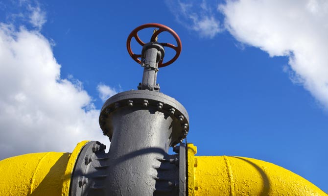 Украина увеличила транзит газа с начала года на 38,5%