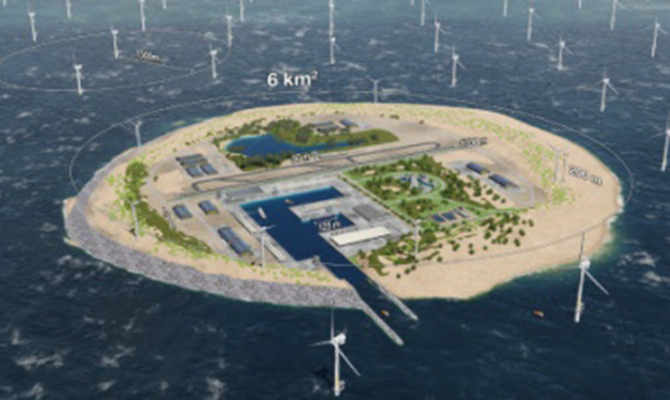 Три страны построят в Северном море остров с ветровыми электростанциями