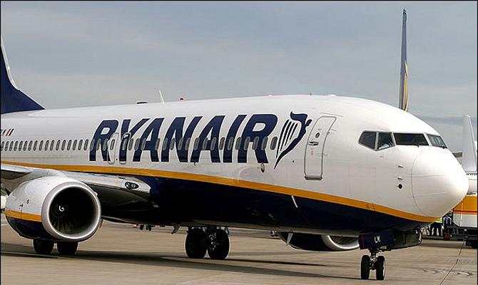 Ryanair планирует перевозить из Украины более полумиллиона пассажиров в год