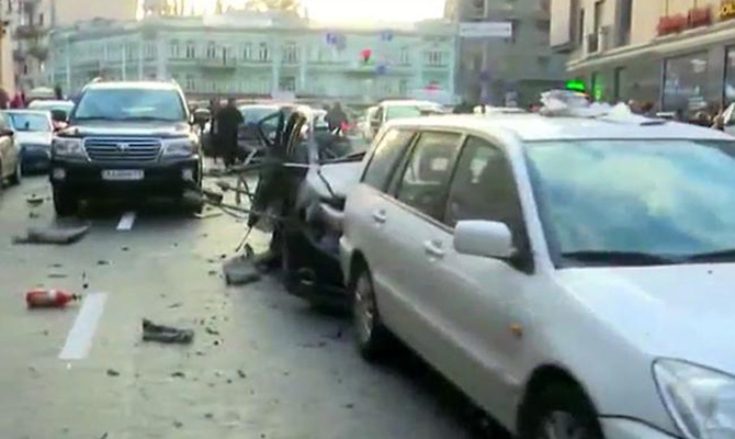 В результате взрыва в центре Киева погиб чеченский доброволец Махаури