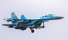 В Украине во время учений упал самолет Су-27