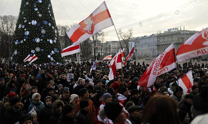 В Минске вышли протестовать против интеграции Беларуси и России