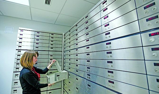Safety deposit boxes are replacing bank deposits with demand for them increasing 50% since the beginning of the year