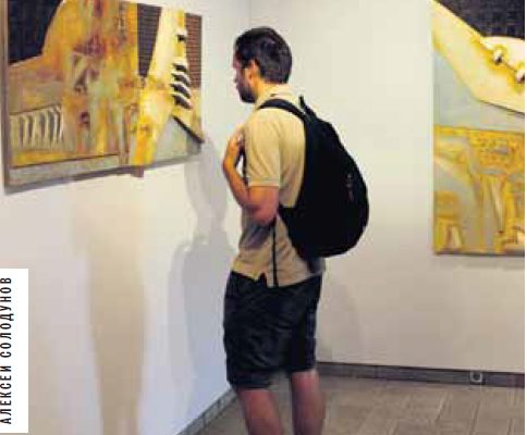 «Скульптура» по левкасу — это Николай Журавель в галерее «Триптих»