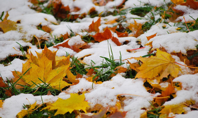 В начале октября в Украине выпадет первый снег