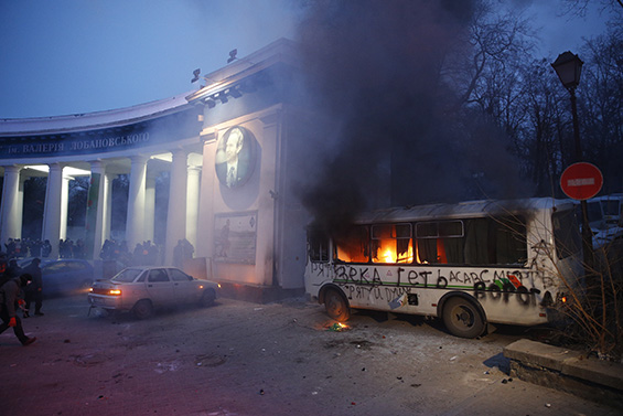 Столкновения в центре Киева причинили МВД убытков на 3 млн