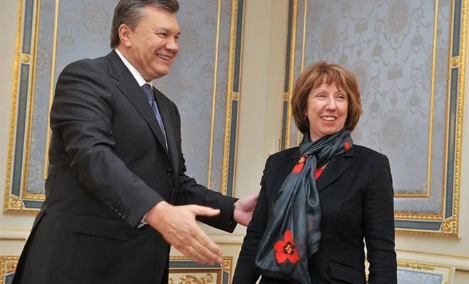 Янукович провел встречу с Эштон