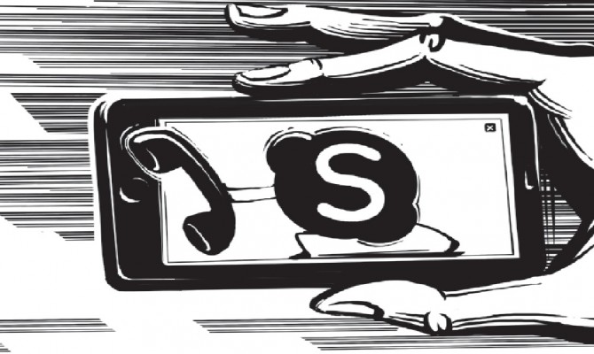 Мобильный Skype съел заработок украинских операторов фиксированной связи