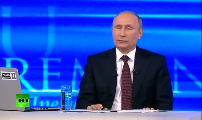 Путин назвал чушью информацию о присутствии российских военных на востоке Украины
