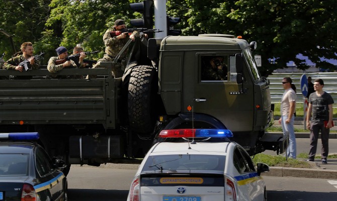 Въезды в Донецк перекрыты