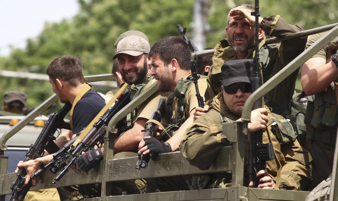К сражениям на востоке Украины присоединились чеченцы