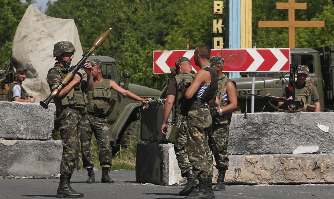 В Славянске обстреляны блокпосты Нацгвардии, есть жертвы