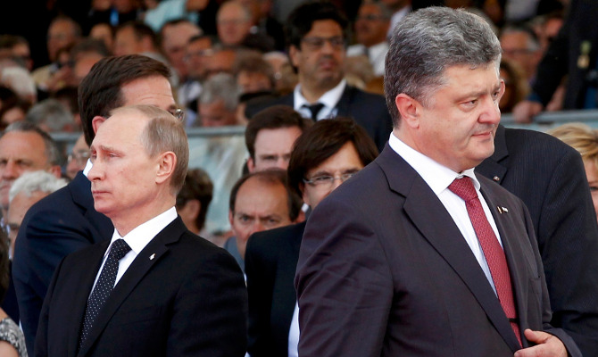 Встречи Путина и Порошенко в ближайшее время не будет, - Песков