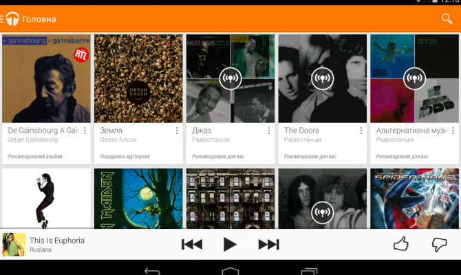 В Украине запустился сервис продажи музыки Google Play Music