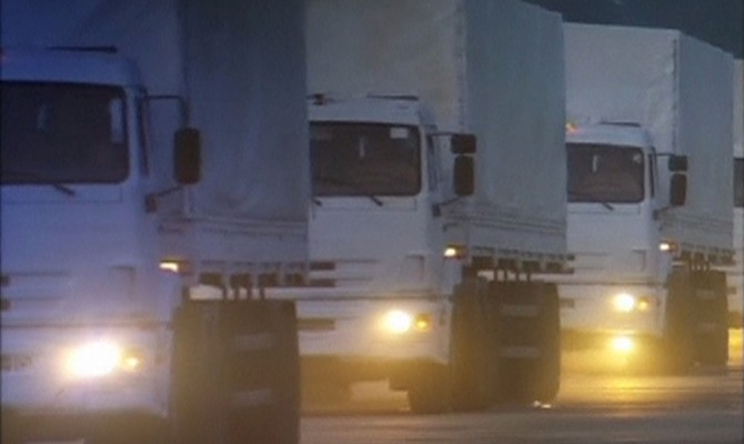 Украина остановит грузовики с гуманитаркой на границе