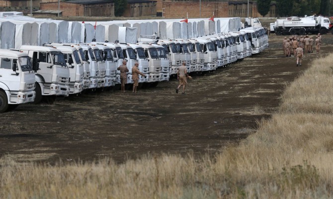 Красный Крест согласовал с Украиной и Россией процедуру досмотра гуманитарного конвоя