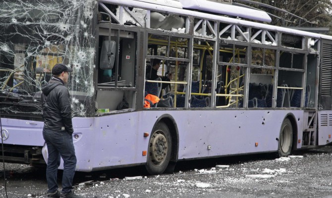 ОБСЕ: В результате обстрела транспорта в Донецке погибло 7 человек