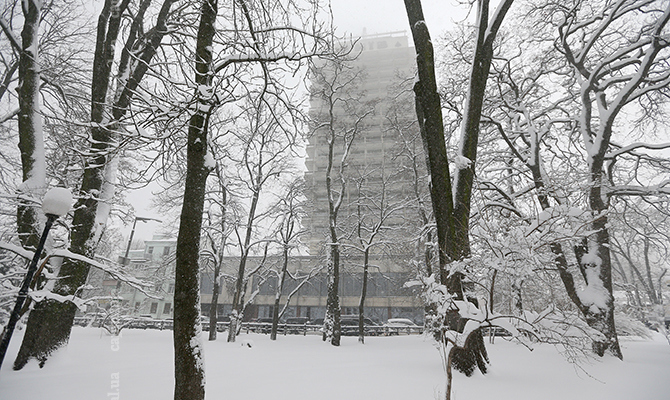 Заснеженный Киев