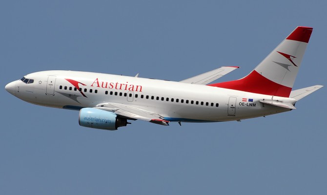 Austrian Airlines возобновила прямые перелеты Харьков-Вена