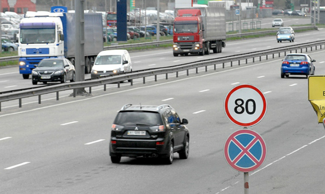 На 11 улицах Киева лимит скорости поднимут до 80 км/ч