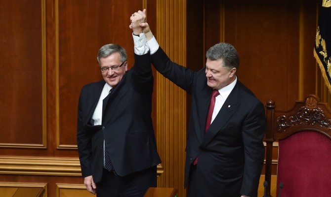 Визит президента Польши Коморовского в Украину