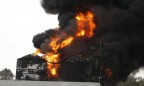 Под Киевом возобновился пожар на нефтебазе