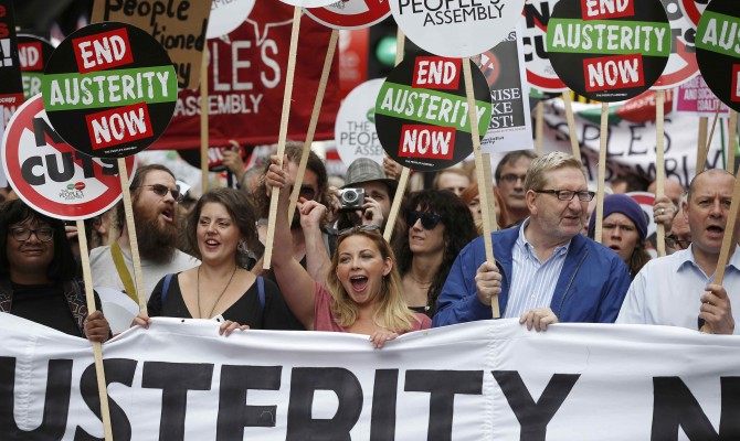 В Лондоне протестуют против мер жесткой экономии