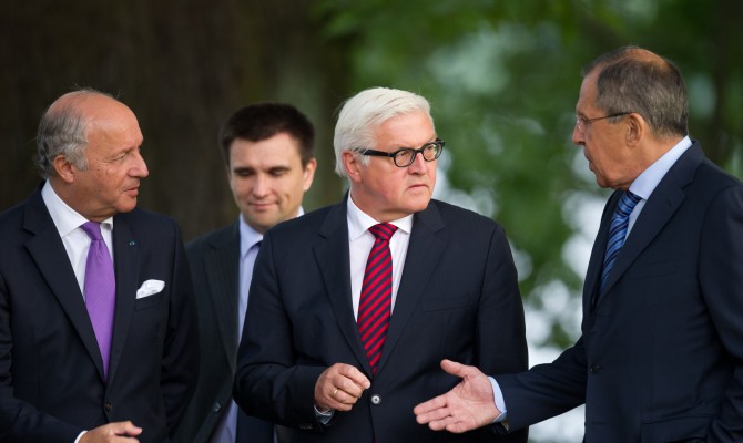 Главы МИД «нормандской четверки» призвали до 26 июня договориться об отводе вооружения на Донбассе