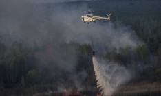 Под Чернобылем продолжается тушение 4 очагов возгорания