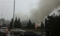 В Ужгороде горит универмаг «Украина»