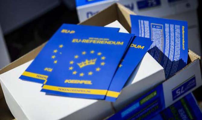 Опрос: Треть голландцев не поддержат Соглашение об ассоциации Украины с ЕС