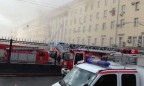 В Москве горит здание Минобороны России