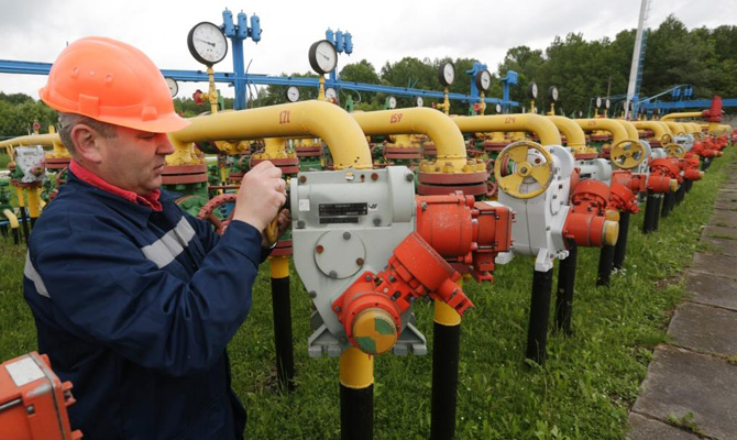 Украина закачала в подземные хранилища 140 млн куб. м газа