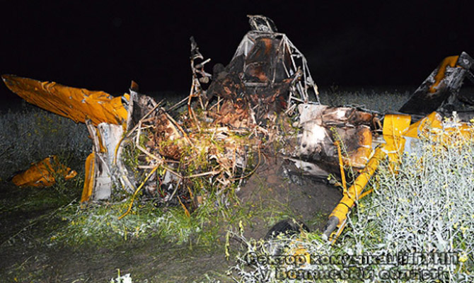 В Волынской обл. разбился самолет «Шмель», пилот погиб