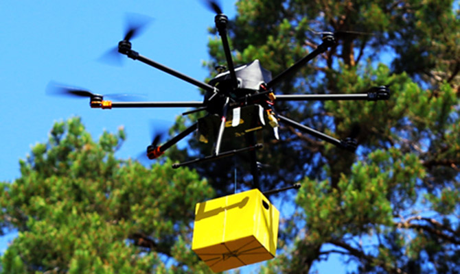 Укрпочта протестировала доставку посылок при помощи беспилотников