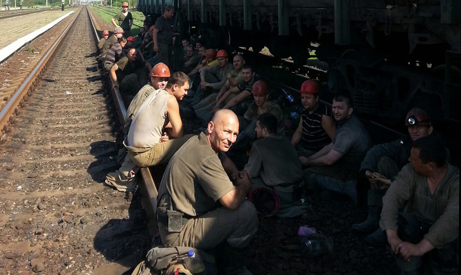 На Донетчине шахтеры устроили забастовку