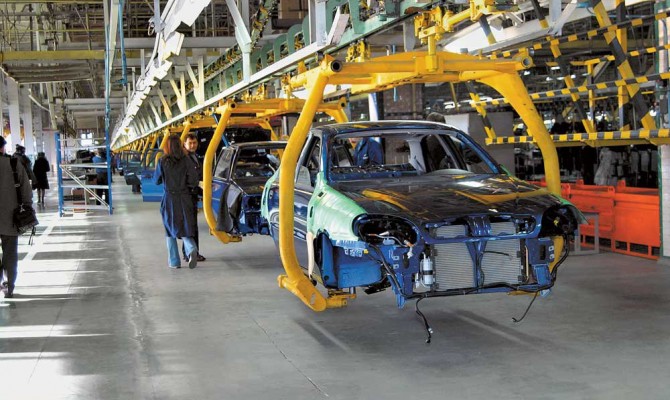 Автопроизводство в Украине упало на 65%