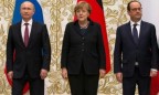 Путин, Меркель и Олланд обсудили ситуацию на Донбассе
