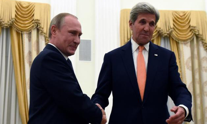Стало известно, о чем говорили на встрече Керри и Путин