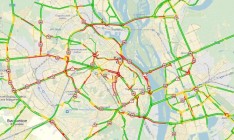 Киев стоит в 10-балльных пробках