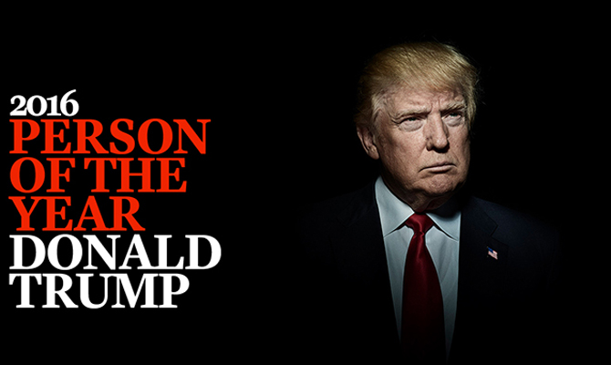 Дональд Трамп стал человеком года по версии журнала «Time»