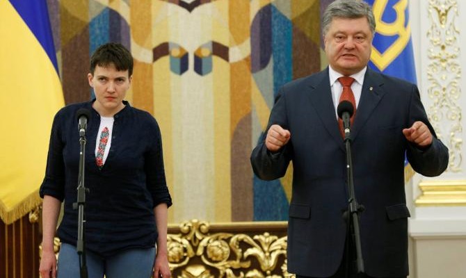 Порошенко: Встречи Савченко с боевиками не приносят пользы ни Украине, ни ей самой