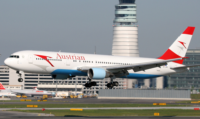 Austrian Airlines в апреле запустят ночные рейсы во Львов и Одессу